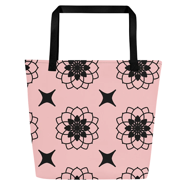 Gorgeous Blush and Black Pattern All Over Print Tote product image (1)