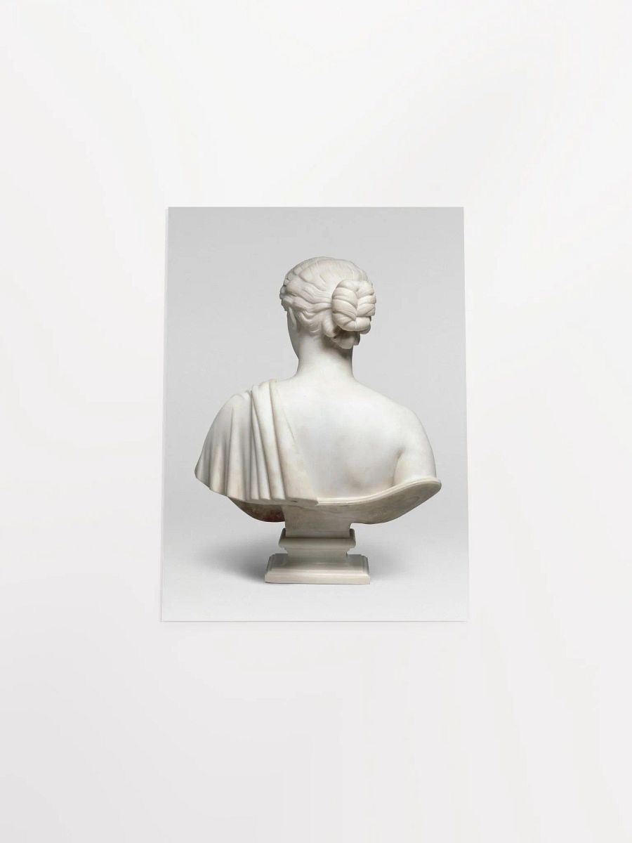 Marble sculpture of back of woman - Hiram Powers product image (4)