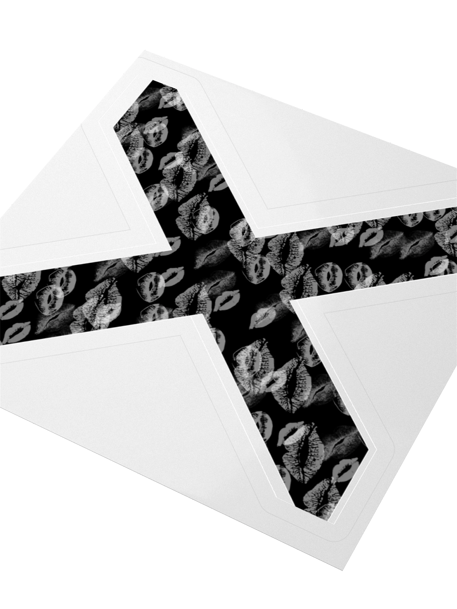 Black X White Lipstick Kisses | Kiss-cut Sticker product image (3)