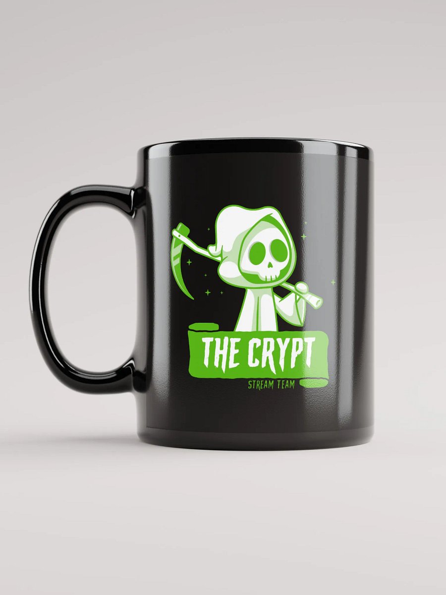 The Crypt Stream Team - Black Mug (lime) product image (6)