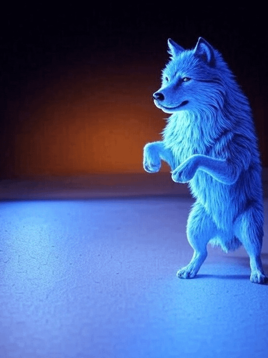 Moonlit Wolf Die-Cut Magnets product image (2)