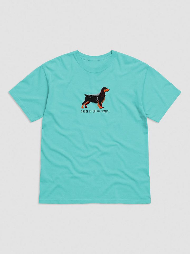 Short Attention Spaniel T-Shirt(Embroidered) of a Field Spaniel(Black & Tan) product image (25)