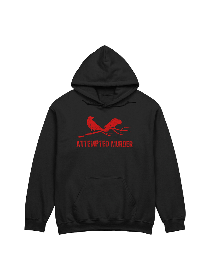 Attempted Murder Two Crows Funny Bird Pun Meme Hoodie 1BK7 product image (1)