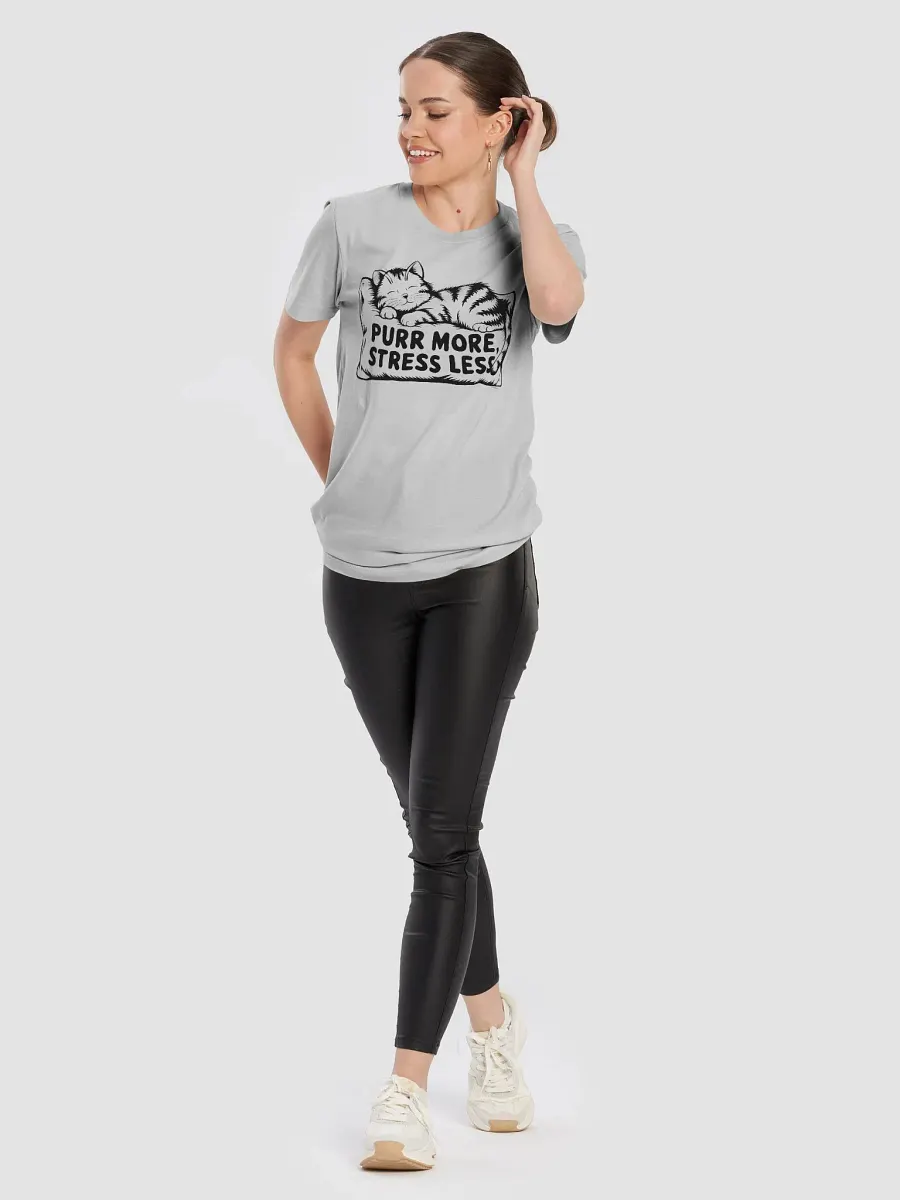 Purr More Stress Less T-Shirt product image (9)