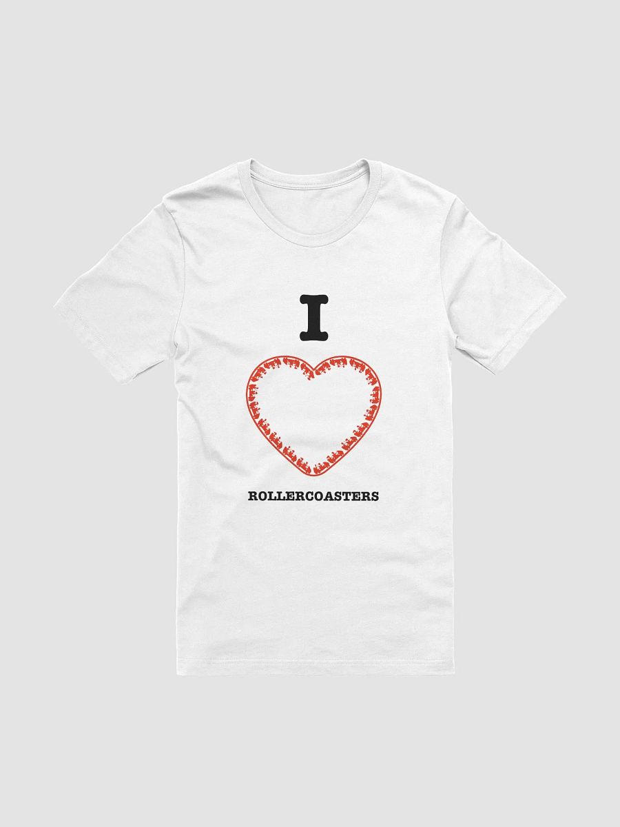 I Love Roller Coasters - White T-Shirt product image (2)