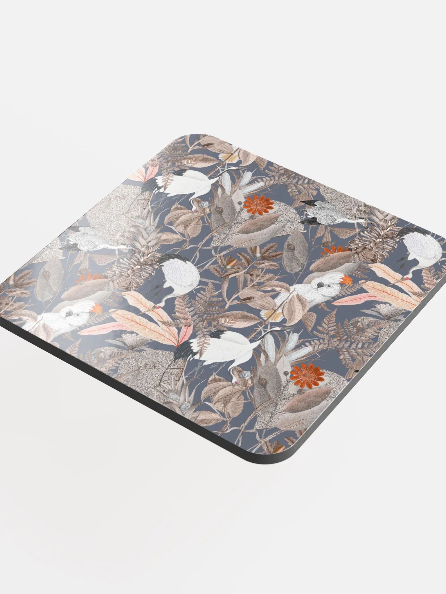 Grey Ecotone Glossed Cork Coaster product image (1)