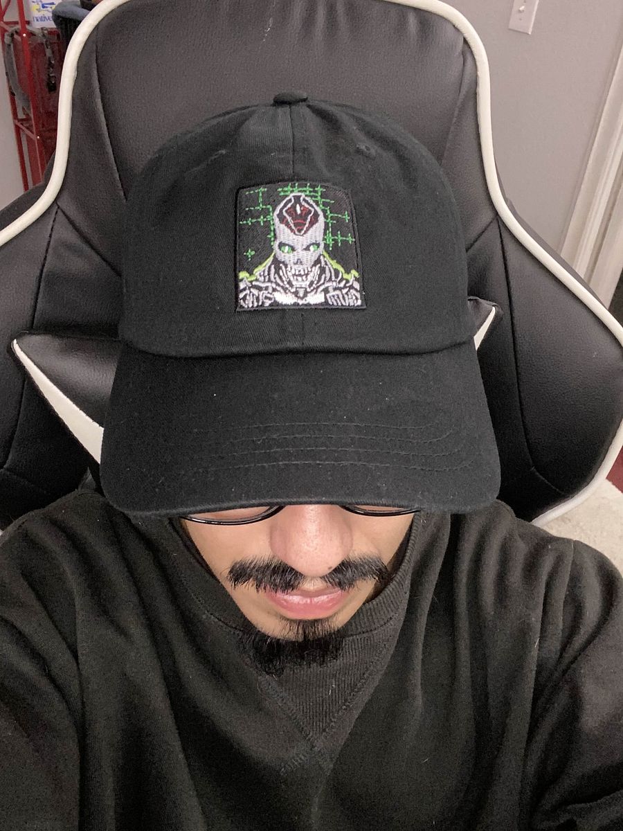 DiscLink's Cyber Skull Glow Dad Hat product image (5)