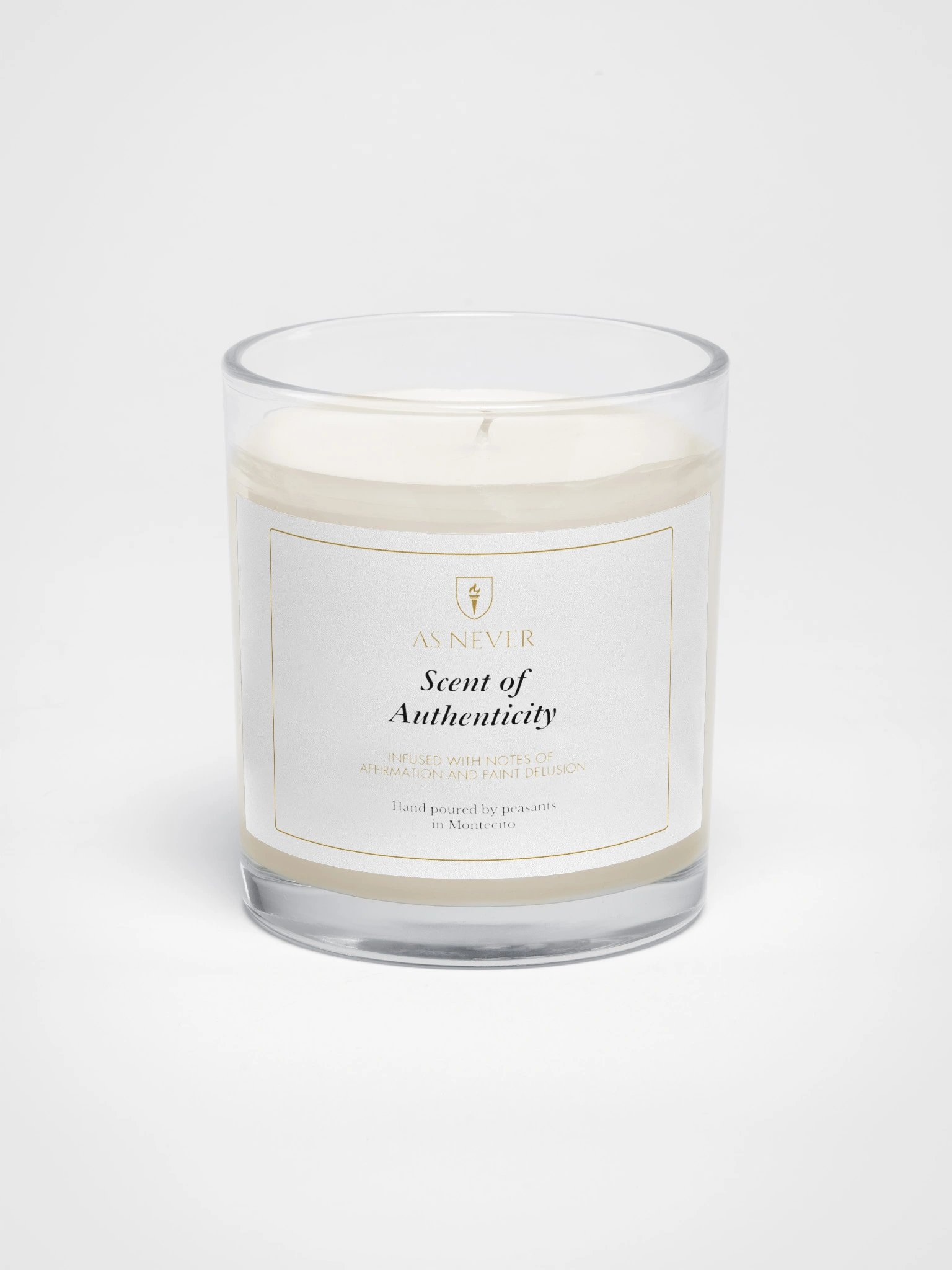 Royal Parody - "Scent of Authenticity” Unscented Soy Wax Candle | As Never Collection product image (1)