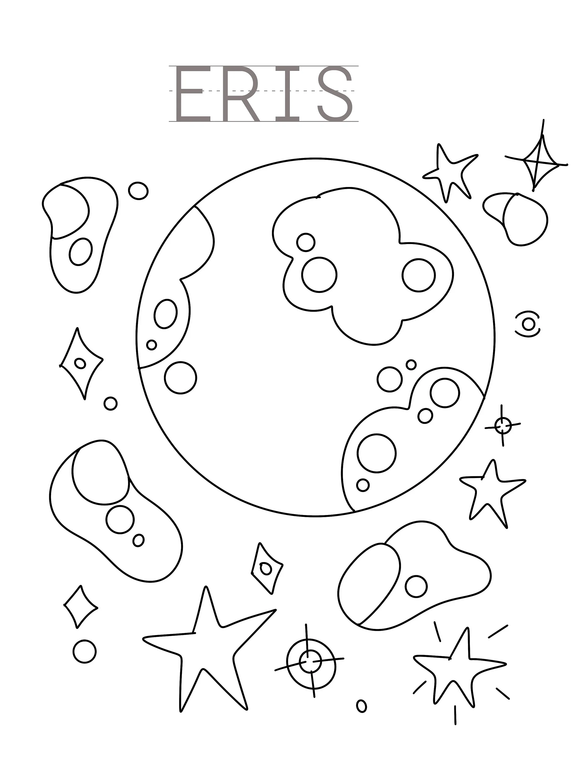 Planet Coloring Book (Digital Download) WITH Dwarf Planets! product image (3)