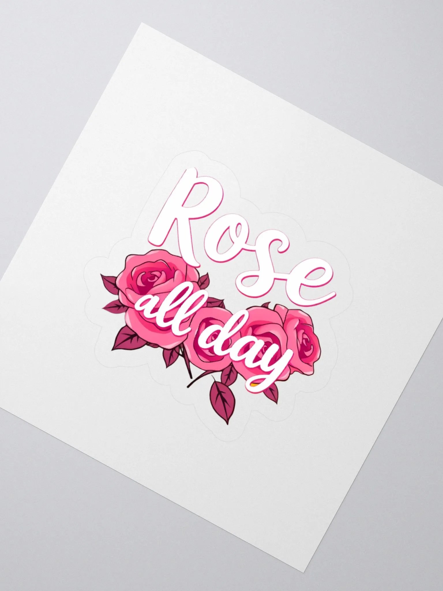 Rose All Day Kiss Cut Stickers product image (8)