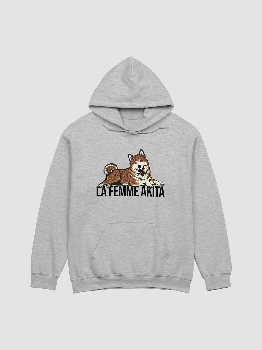 La Femme Akita Hooded Sweatshirt of an Akita Inu (Brindle) | Funny Hoodie for Akita Paw-rents product image (26)
