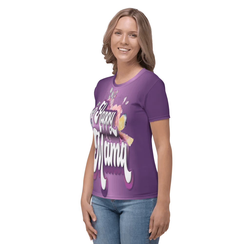 Happy Mama All Over Print T-shirt product image (4)