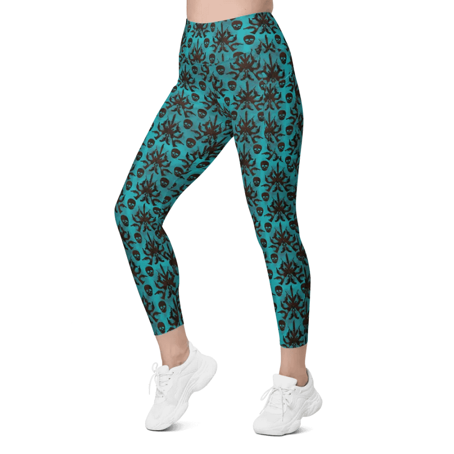 Gothic 2A High Waist Pocket Leggings - Teal product image (5)