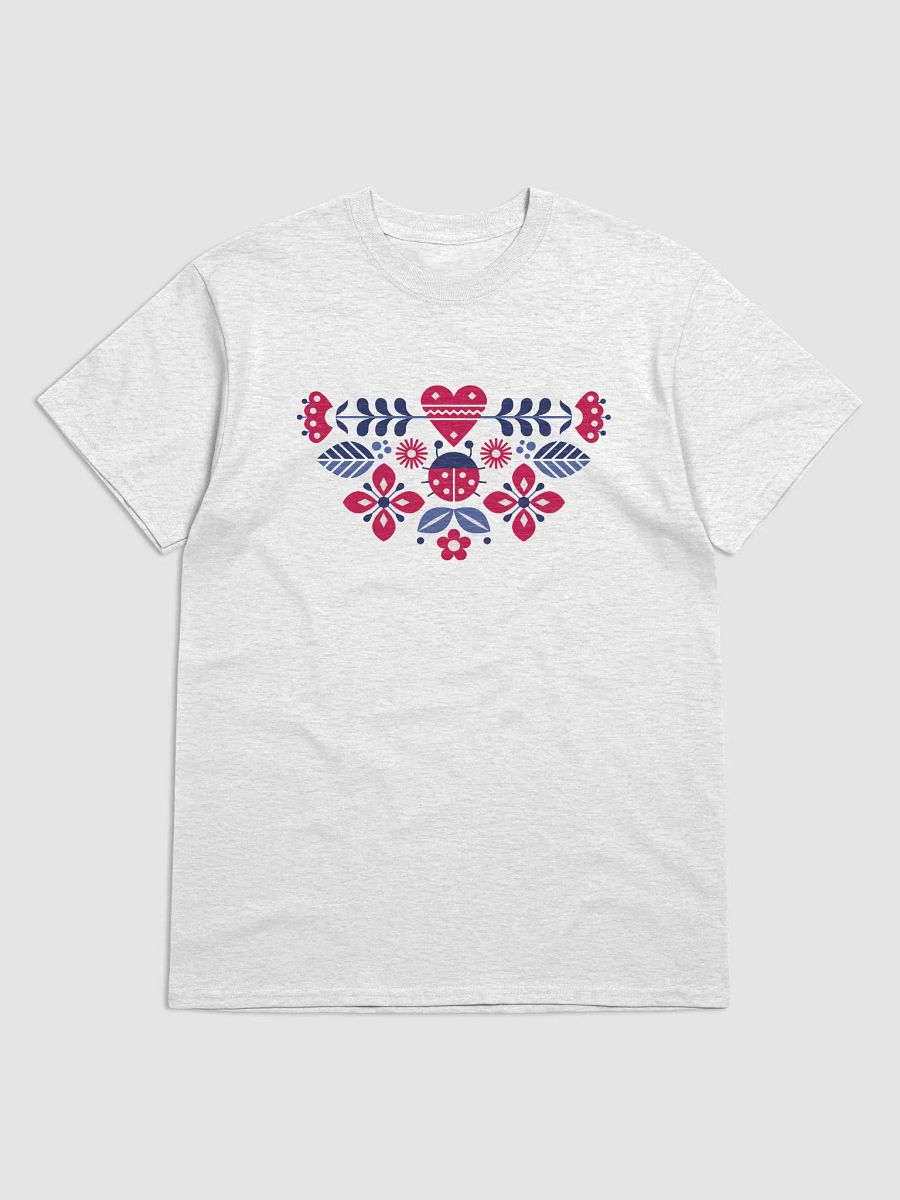 Folk-Floral Heart Symmetry T-Shirt product image (2)