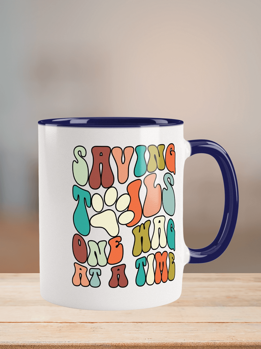 "Saving tails" Ceramic Mug with color inside product image (7)
