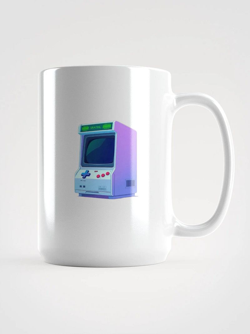 Retro Arcade Mug – Vaporwave Gaming Coffee Cup