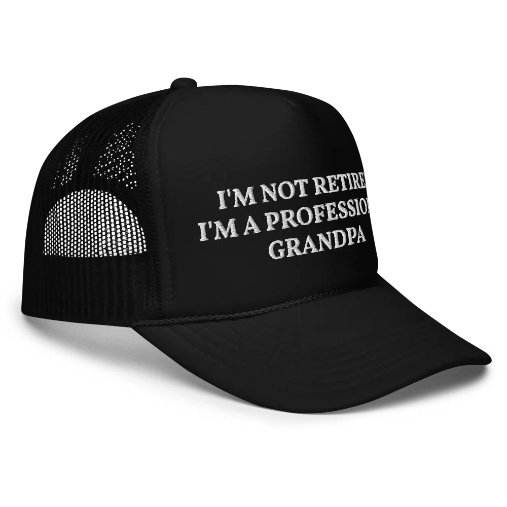 Professional Retired Grandpa, Embroidered Trucker Cap product image (3)