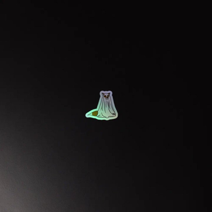 Holo Ghost Fox Sticker product image (3)