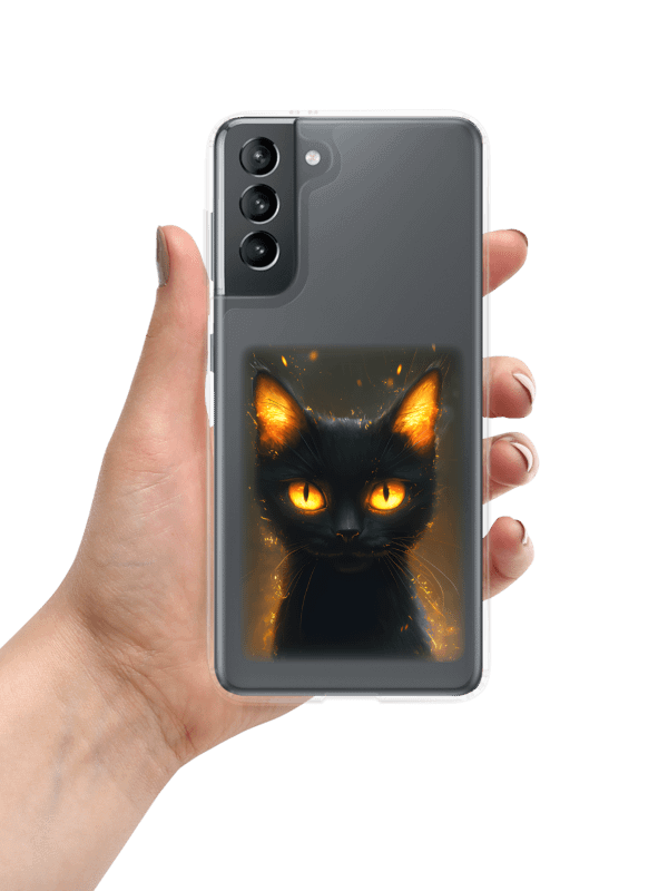 Samsung phone case with fire cat product image (38)