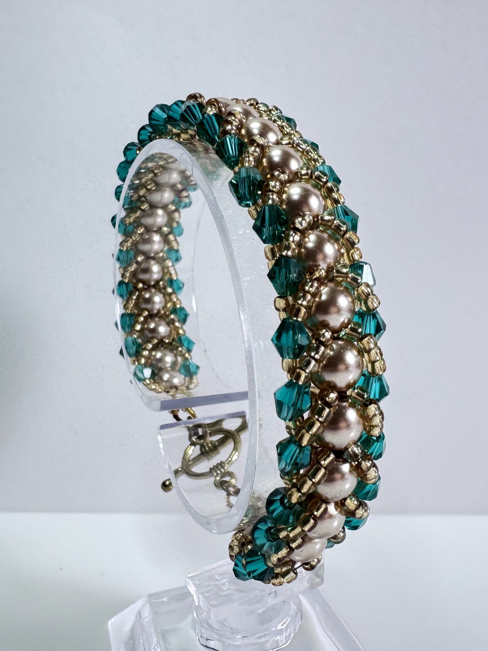 Gold Flat Spiral Bracelet product image (1)