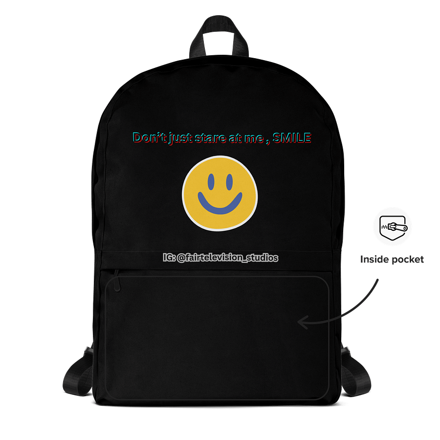 Neurodivergent Smiley All-Over Print Backpack product image (5)