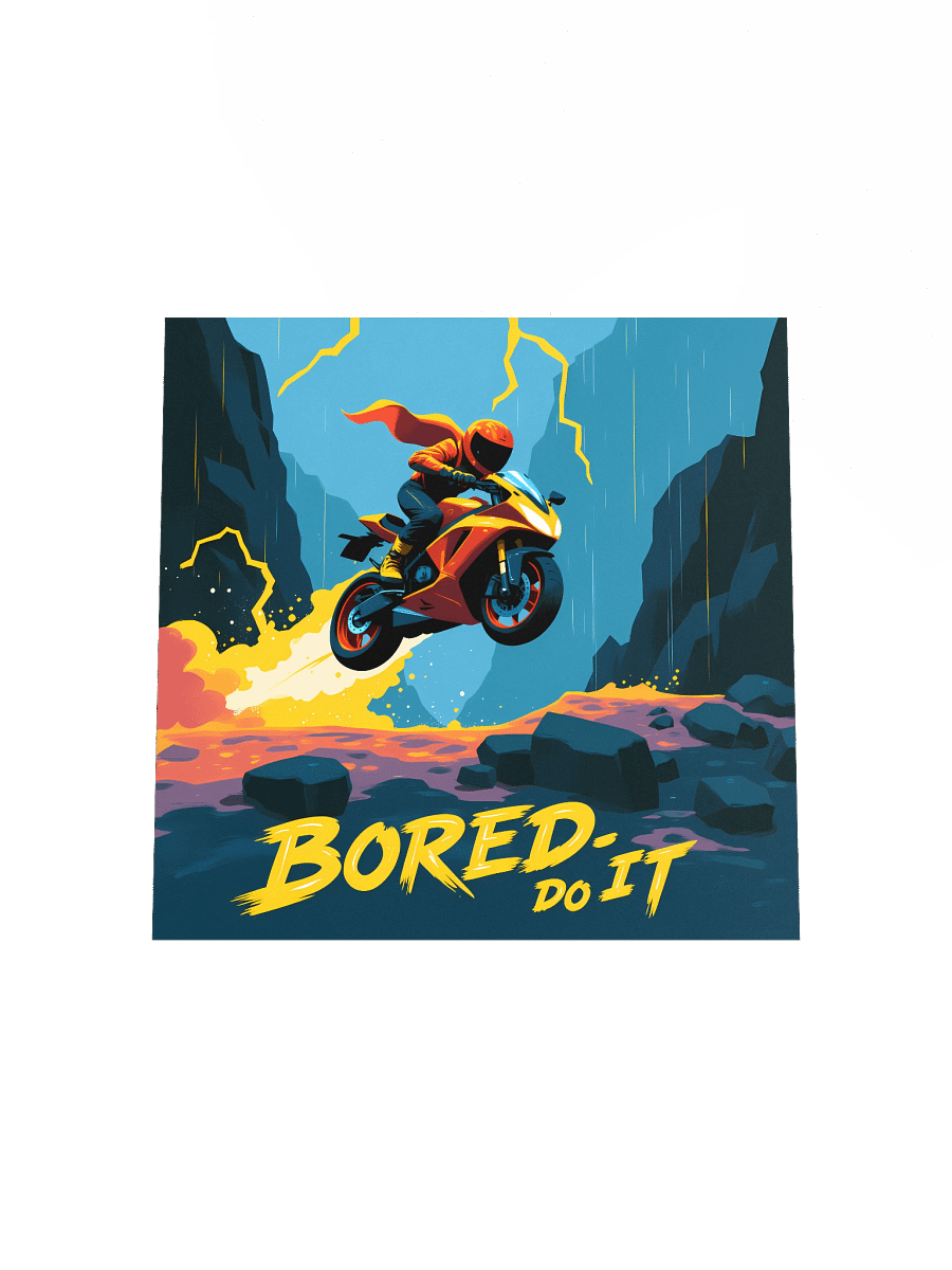 Colorful Moto – Bored Do It Paper Poster product image (16)