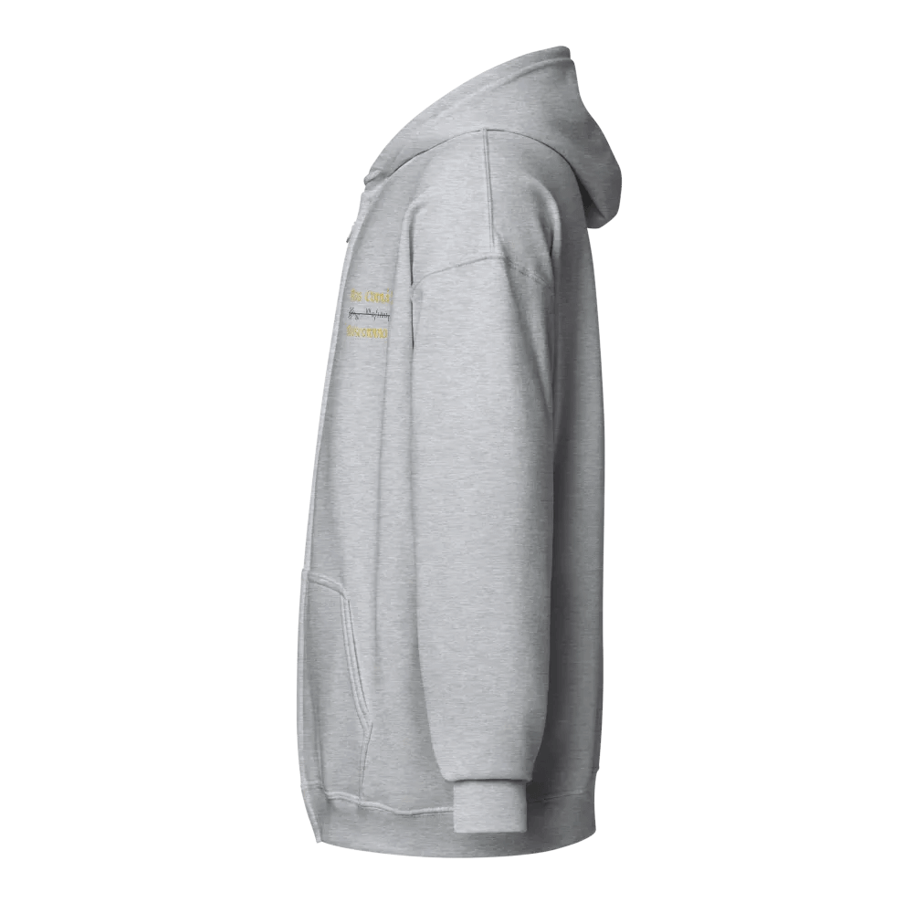 Roscommon/Ros Comáin Orthodox style Ogham embroidered Zip Hoodie product image (7)