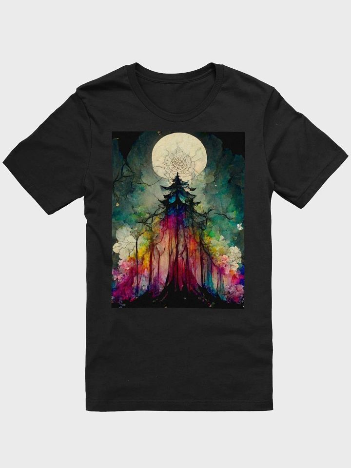 mystical moonlight in forest Iconic Comfort Tee product image (1)