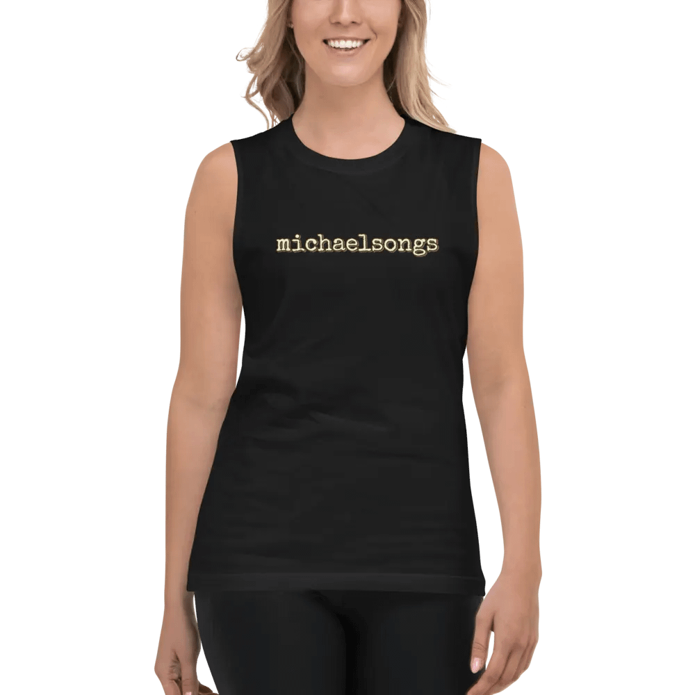 muscle shirt with horizontal logo product image (3)