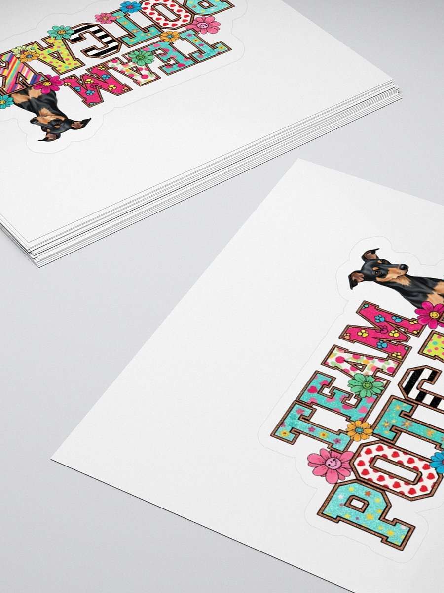 TEAM POTCAKE Floral & Patterned Dog Lover Sticker product image (4)