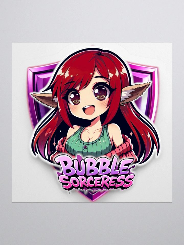 Bubble logo sticker product image (3)