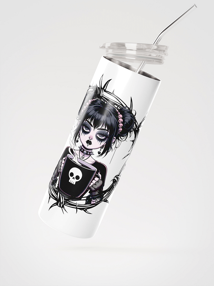 Bitter But Sweet Goth Coffee Girl Steel Tumbler product image (2)