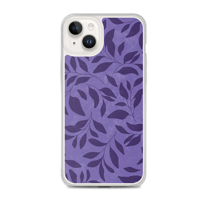 Midnight Foliage Purple MagSafe Soft Case for iPhone product image (1)