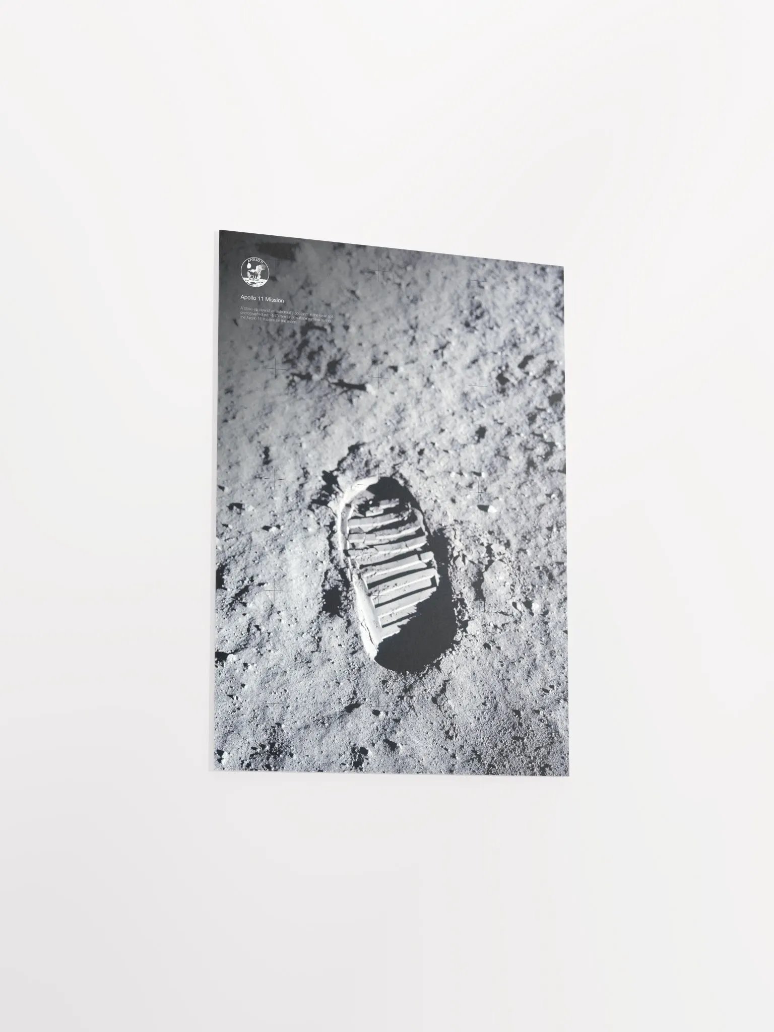 NASA Apollo 11: Moon footprint, 1969 — space poster, space art, photo poster, NASA print, space wall decor product image (9)