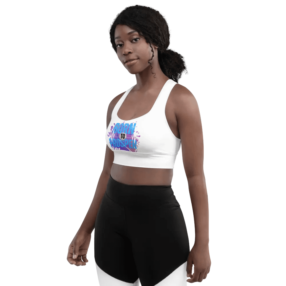 Energize Born to Prosper Padded Workout Sports Bra product image (6)