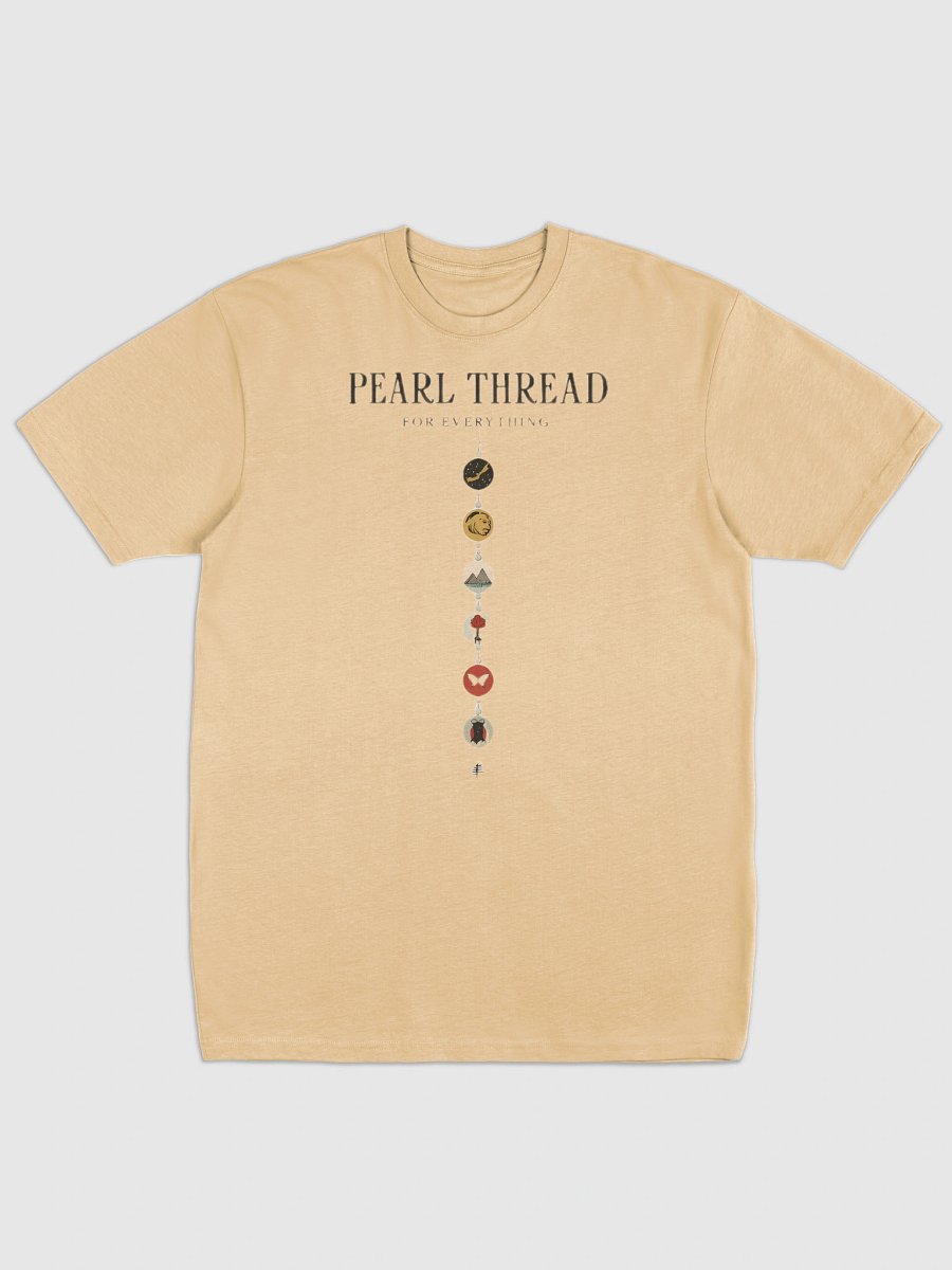 Elegant Pearl Thread Art Print | Bohemian Decor Heavyweight Tee product image (1)