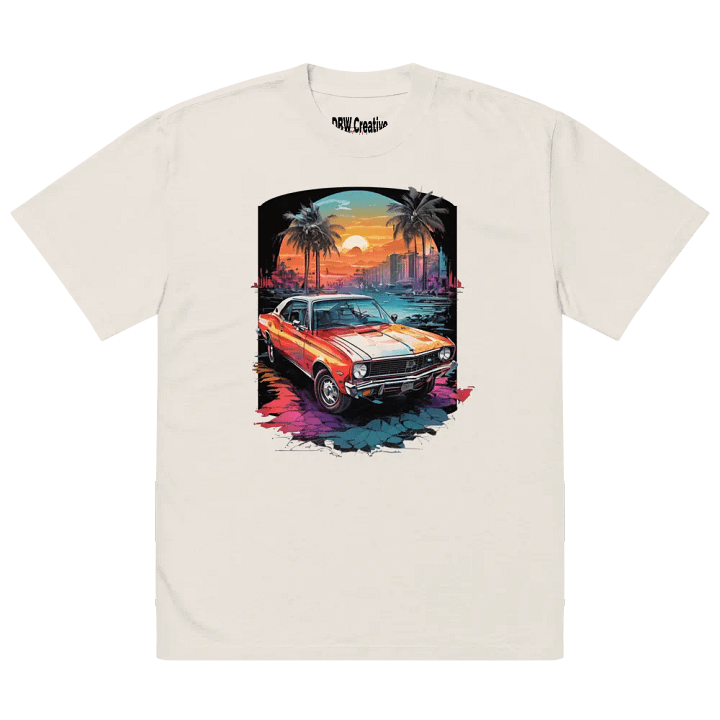 Cruisin' Sunset Oversized T-Shirt product image (2)