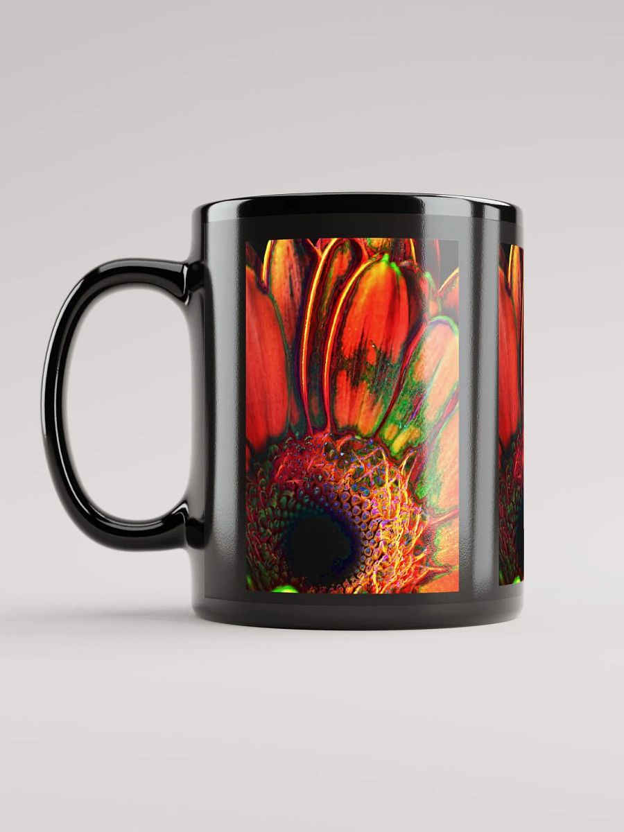 Orange Gerbera Daisy Black Coffee Mug product image (11)