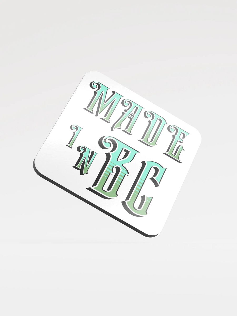 Made In BC British Colombia Glossed Cork Coaster Set product image (2)
