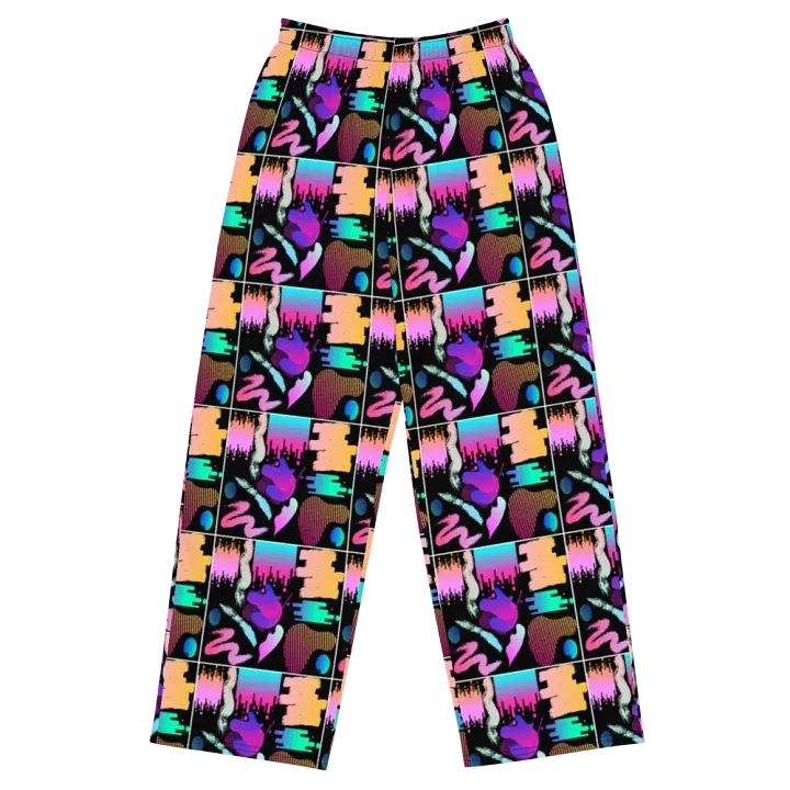 90's Pattern Unisex Wide Leg Pants | 90's Pattern Pants | 1990s Pattern product image (1)
