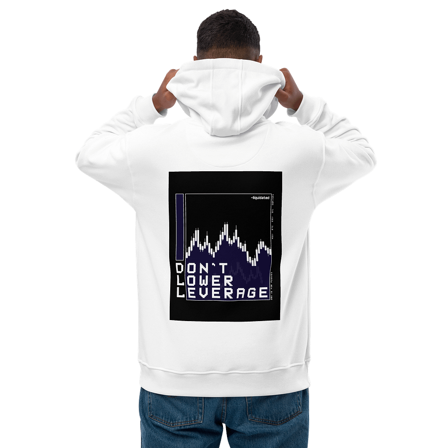 liquidated hoodie don't lower leverage white product image (1)