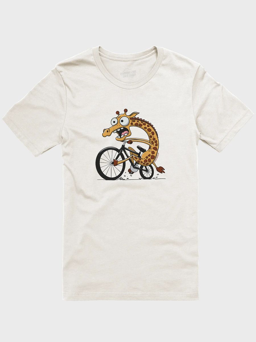 Funny unbalanced giraffe Cycling T-Shirt – Bike Cyclist Humor Tee product image (1)