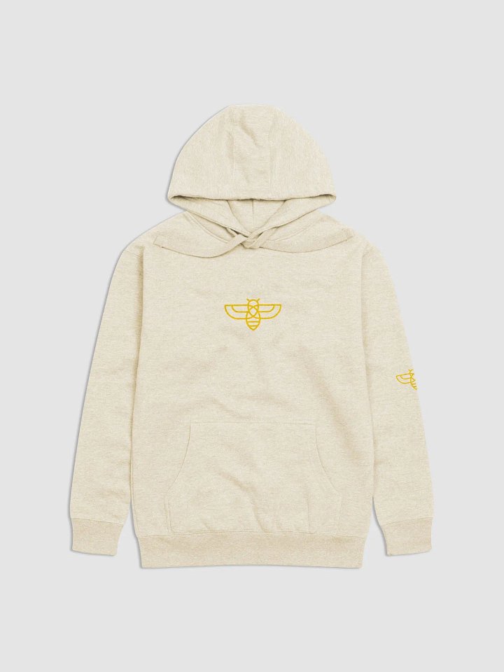 Light color Long Lived Coins LLC, Logo Bee Hoodie product image (1)
