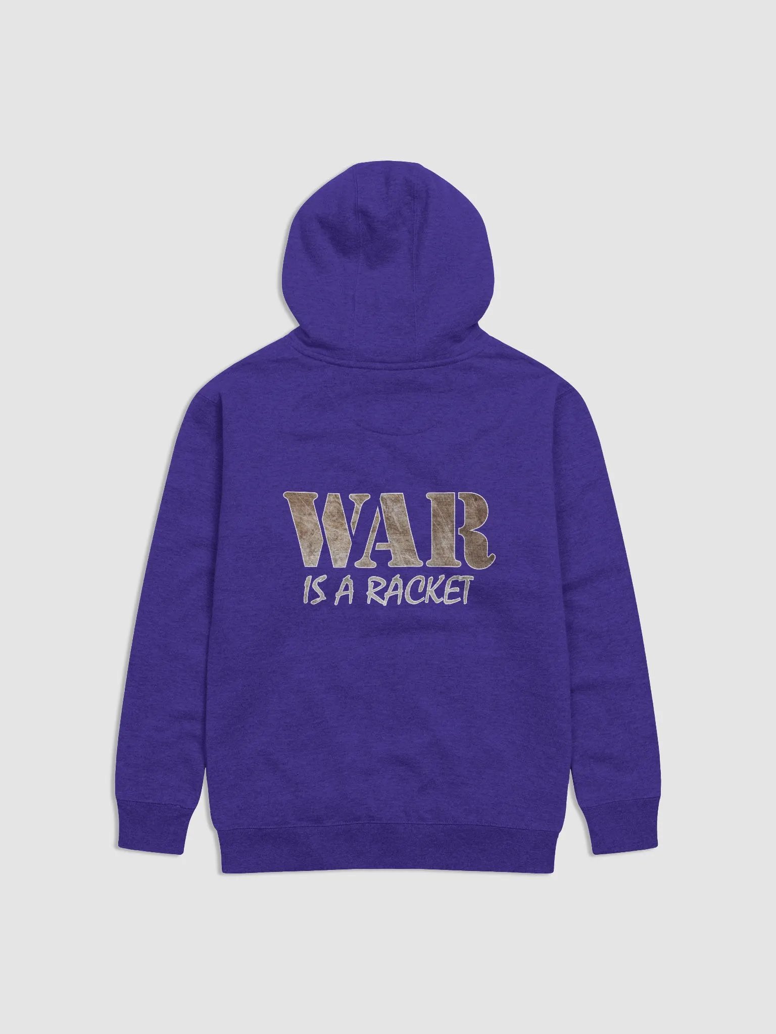 War Is A Racket - Metal - Cotton Heritage Unisex Premium Hoodie (Back) product image (1)