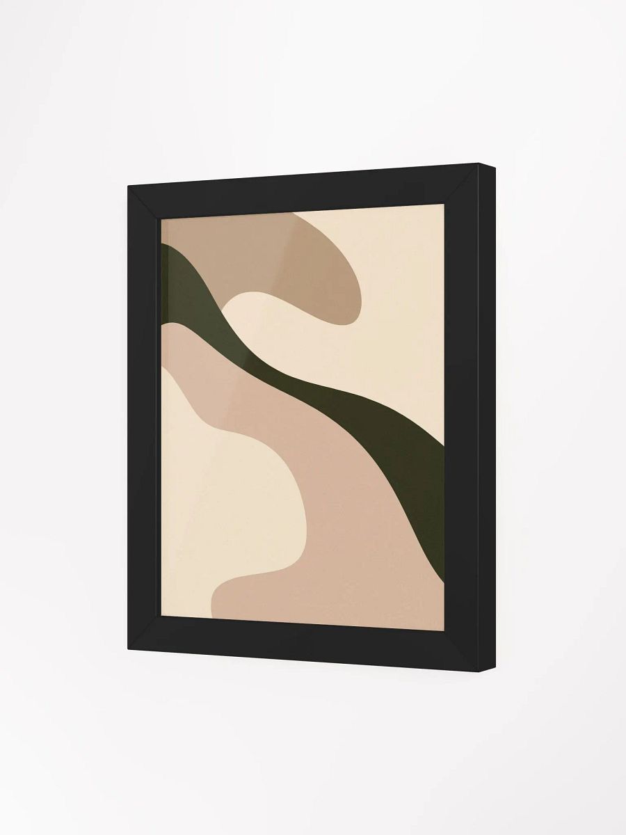 Modern Abstract Framed Wall Art - Earthy Tones Minimalist Canvas Design product image (73)