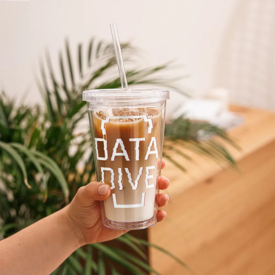 Data Dive Double Wall Acrylic Plastic Tumbler (16oz) product image (6)