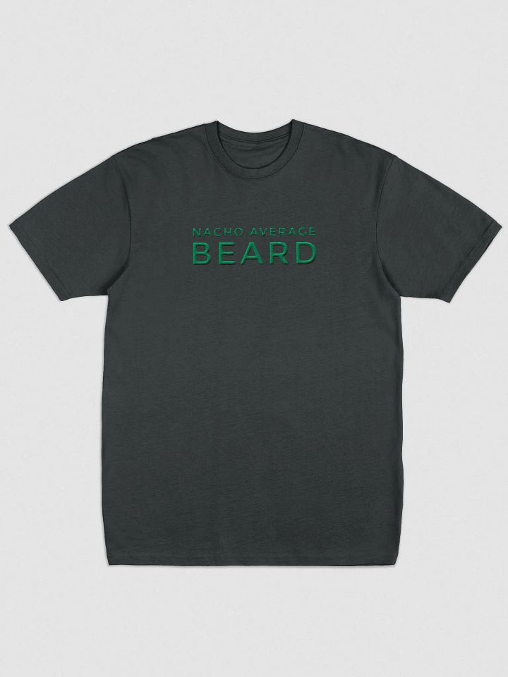 Men's Nacho Average Beard T-Shirt (Green Embroidery) product image (2)