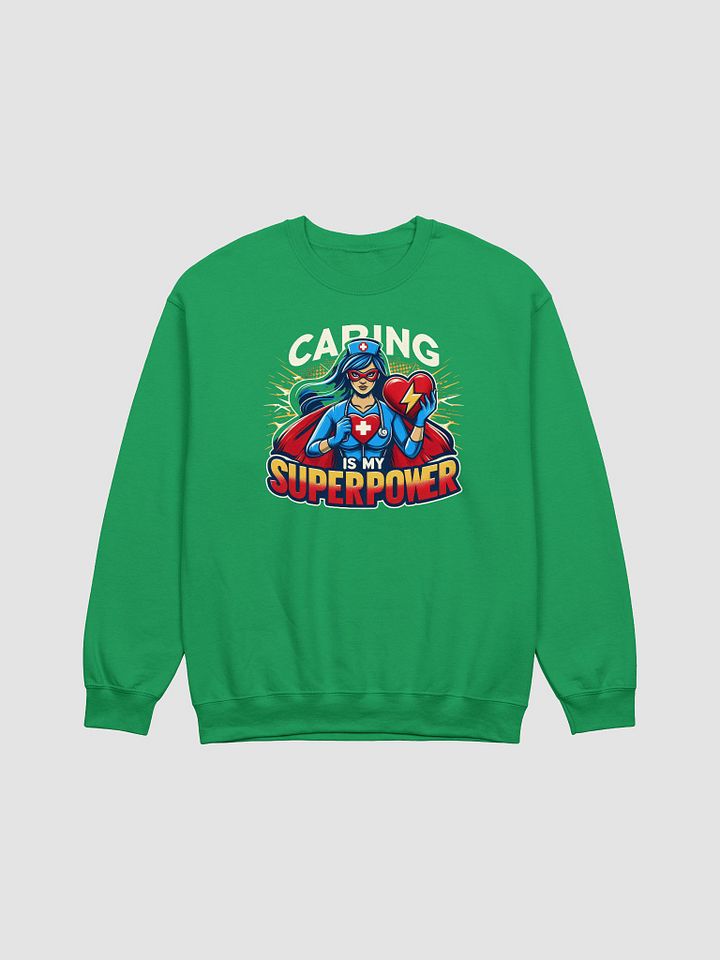 Caring Superhero Crewneck Sweatshirt product image (8)