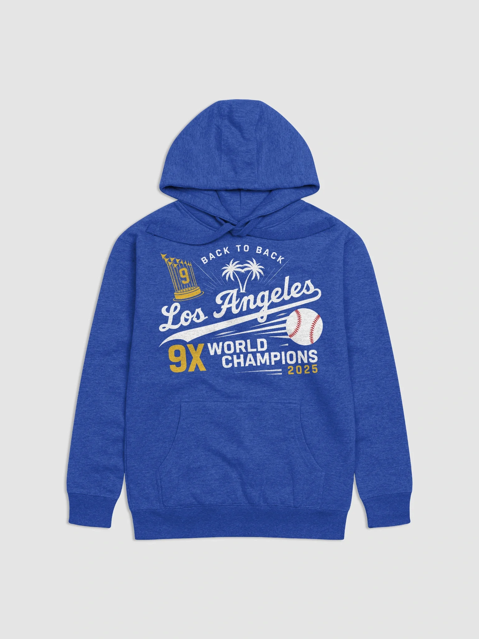 Los Angeles Dodgers 2025 World Series Back to Back Champions Hoodie product image (1)
