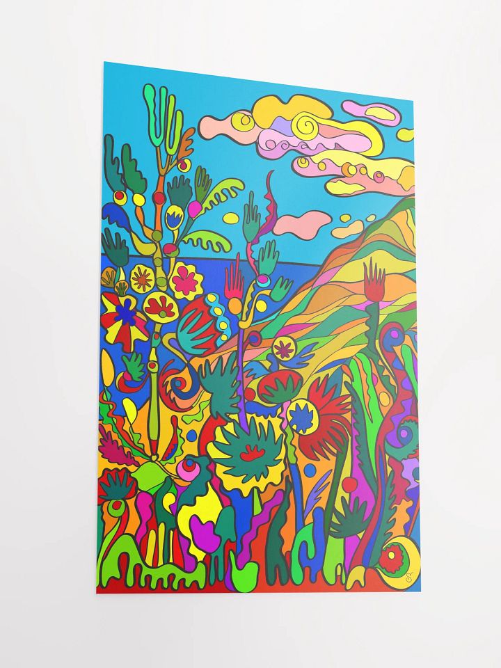Vibrant Matte Poster Print - Tropical Seashore product image (2)